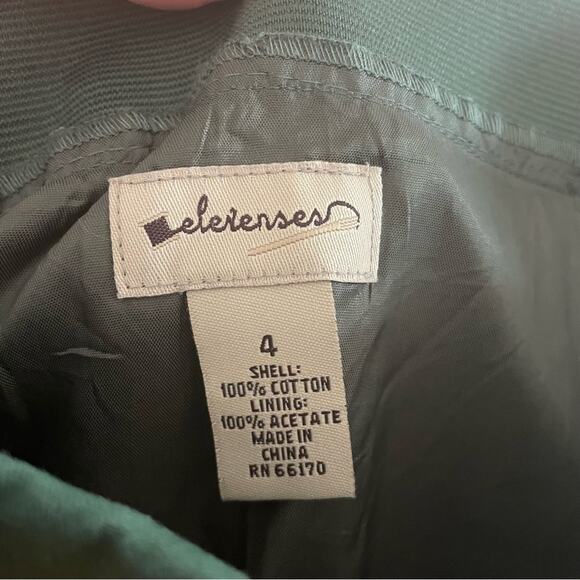 Green Anthropologie Preppy A-line Mini Skirt for Casual Wear with Pleats sz 4 - Picture 5 of 5